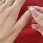 Video of putting infinite happiness ring on the thumb